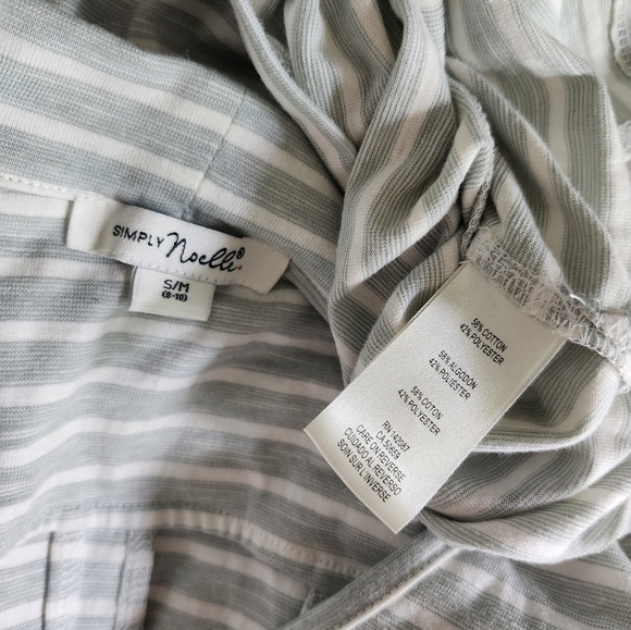 Simply Noelle Green and White Striped Dress - Picture 6 of 6